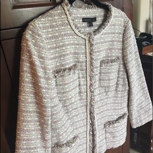 Lafayette 148 New York pastel tweed jacket-8 NWT